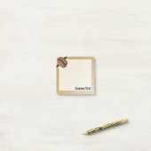 Coffee Bean Icon Post-it Klebezettel (Auf Schreibtisch)