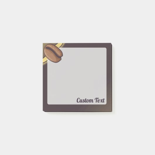 Coffee Bean Icon Post-it Klebezettel (Vorderseite)