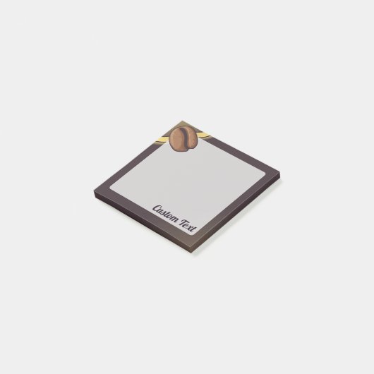 Coffee Bean Icon Post-it Klebezettel (angewinkelt)