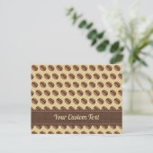 Coffee Bean Icon Postkarte (Stehend Vorderseite)