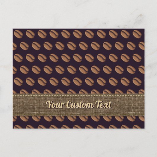 Coffee Bean Icon Postkarte (Vorderseite)