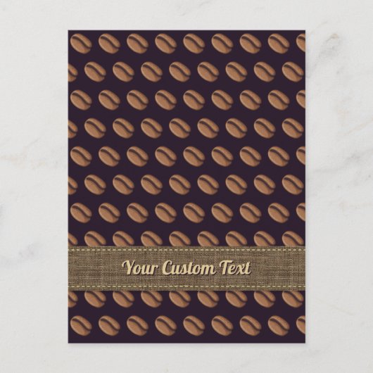 Coffee Bean Icon Postkarte (Vorderseite)