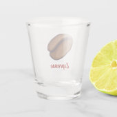 Coffee Bean Icon Schnapsglas (Rückseite)