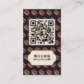 Coffee Bean Icon Visitenkarte (Rückseite)