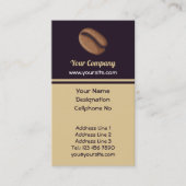 Coffee Bean Icon Visitenkarte (Vorderseite)