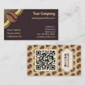 Coffee Bean Icon Visitenkarte (Vorne/Hinten)