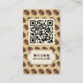 Coffee Bean Icon Visitenkarte (Rückseite)