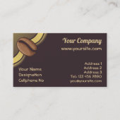 Coffee Bean Icon Visitenkarte (Vorderseite)