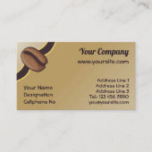Coffee Bean Icon Visitenkarte (Vorderseite)