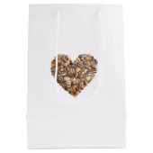 Coffee Bean liebt Kaffee an erster Stelle Mittlere Geschenktüte (Rückseite)