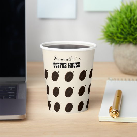 Coffee Bean Marken Geschäft Professionell Pappbecher (InSitu)