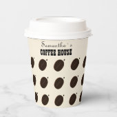 Coffee Bean Marken Geschäft Professionell Pappbecher (Vorderseite)