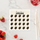 Coffee Bean Marken Geschäft Professionell  Serviette (Beispiel)