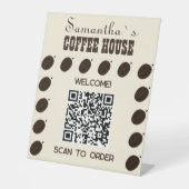 Coffee Bean Marken Geschäft Professionell Sockelschild (Vorderseite)