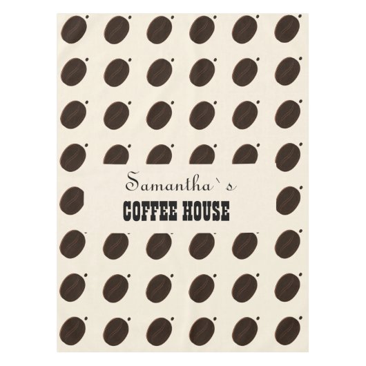 Coffee Bean Marken Geschäft Professionell Tischdecke (Vorderseite)