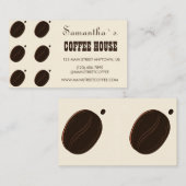 Coffee Bean Marken Geschäft Professionell Visitenkarte (Vorne/Hinten)