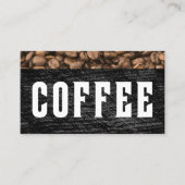 Coffee Bean Top Stripe Letterpress Punchcard Treuekarte (Vorderseite)
