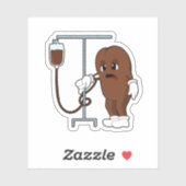 Coffee bean with Coffee pot Aufkleber (Blatt)