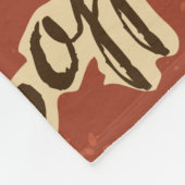 Coffee beans and typography written grunge seamles fleecedecke (Ecke)