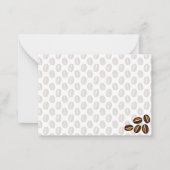 Coffee Beans Blank Note Card Mitteilungskarte (Vorderseite)
