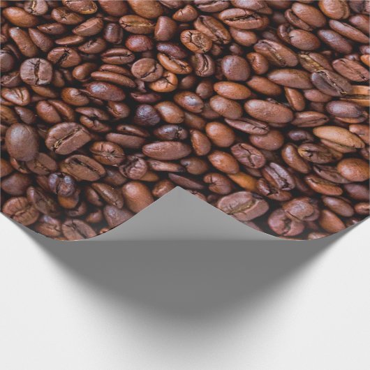 Coffee beans food textur pattern geschenkpapier (Ecke)