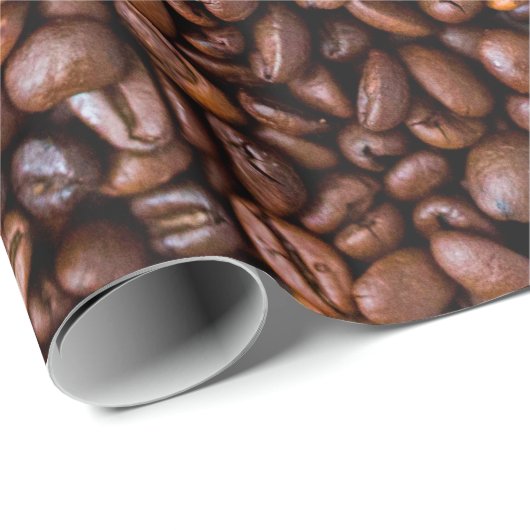 Coffee beans food textur pattern geschenkpapier (Rolleneckpunkt)