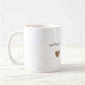 Coffee Beans Heart Cream Brown Female Kaffeetasse (Links)