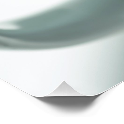 Coffee Beans in White Cup Close-Up Poster (Ecke)