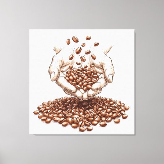 Coffee Beans Leinwanddruck (Vorderseite)