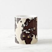 Coffee beans map design kaffeetasse (Mittel)