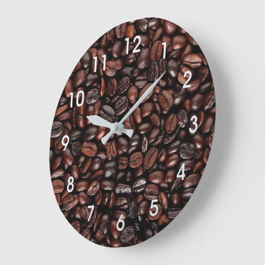 COFFEE BEANS WALL CLOCK GROßE WANDUHR (Winkel)