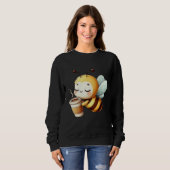 Coffee Bee – Morgen-Energie-Modus Sweatshirt (Vorne ganz)