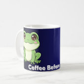 Coffee Before Croak Frog Mug Kaffeetasse (Vorderseite Links)