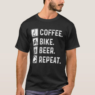 Coffee Bike Beer Repeat Mountain Biking Beer T-Shirt