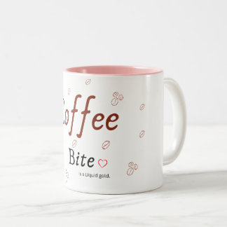 Coffee Bite Liquid Gold, Minimalistische Kaffeetas Zweifarbige Tasse