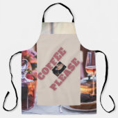 "Coffee-Bitte"-Designer Unisex Cooking-Taille Schürze (Vorderseite)