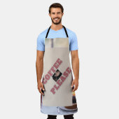 "Coffee-Bitte"-Designer Unisex Cooking-Taille Schürze (Getragen)
