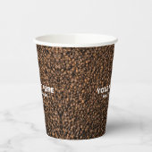 Coffee Boans Custom Business Logo hier stilvoll Pappbecher (Links)