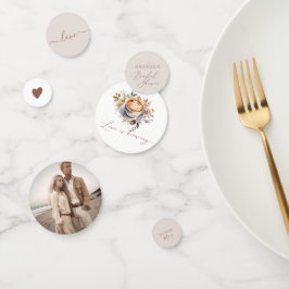 Coffee Boho Brautparty Konfetti