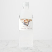 Coffee Boho Brautparty Wasserflaschenetikett (Vorderseite)