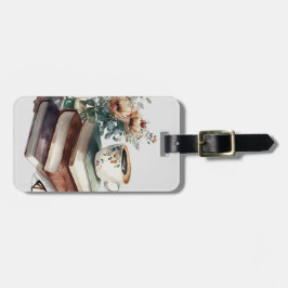 Coffee Boho Floral Watercolor Gepäckanhänger