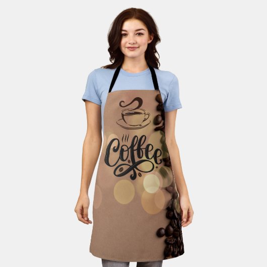 Coffee Bokeh Schürze (Getragen)