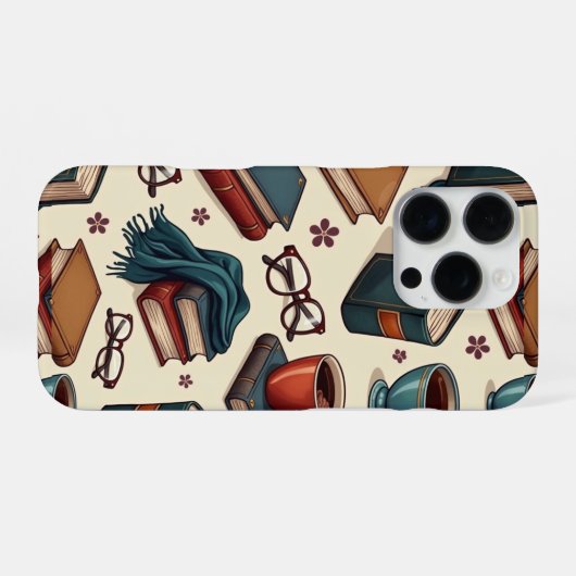 Coffee& books collection iPhone hülle (Rückseite (Horizontal))