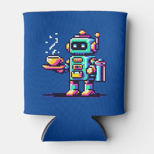 Coffee Bot: 8-Bit Robotic Barista Dosenkühler (Vorderseite)