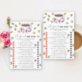 Coffee & Bow Brautparty Er sagte, sie habe das Spi