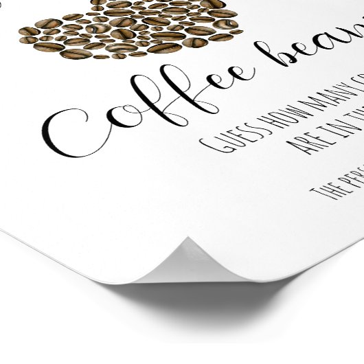 Coffee Brautparty Game Poster (Ecke)