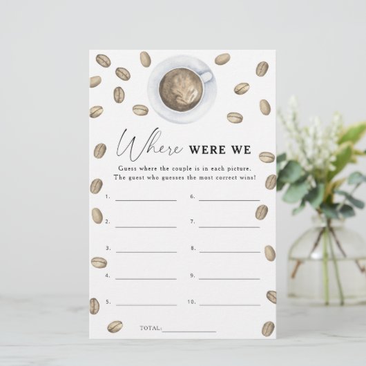 Coffee Brautparty Wo waren wir? (Stehend Vorderseite)