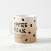 Coffee Break – anpassbar Kaffeetasse (Vorderseite Links)