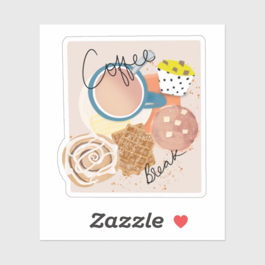 Coffee Break Aufkleber (Blatt)