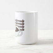 Coffee Break Funny Cat Kaffeetasse (Mittel)